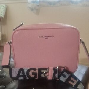 Karl Lagerfeld Light Pink🩷Powder Blush Crossbody Bag